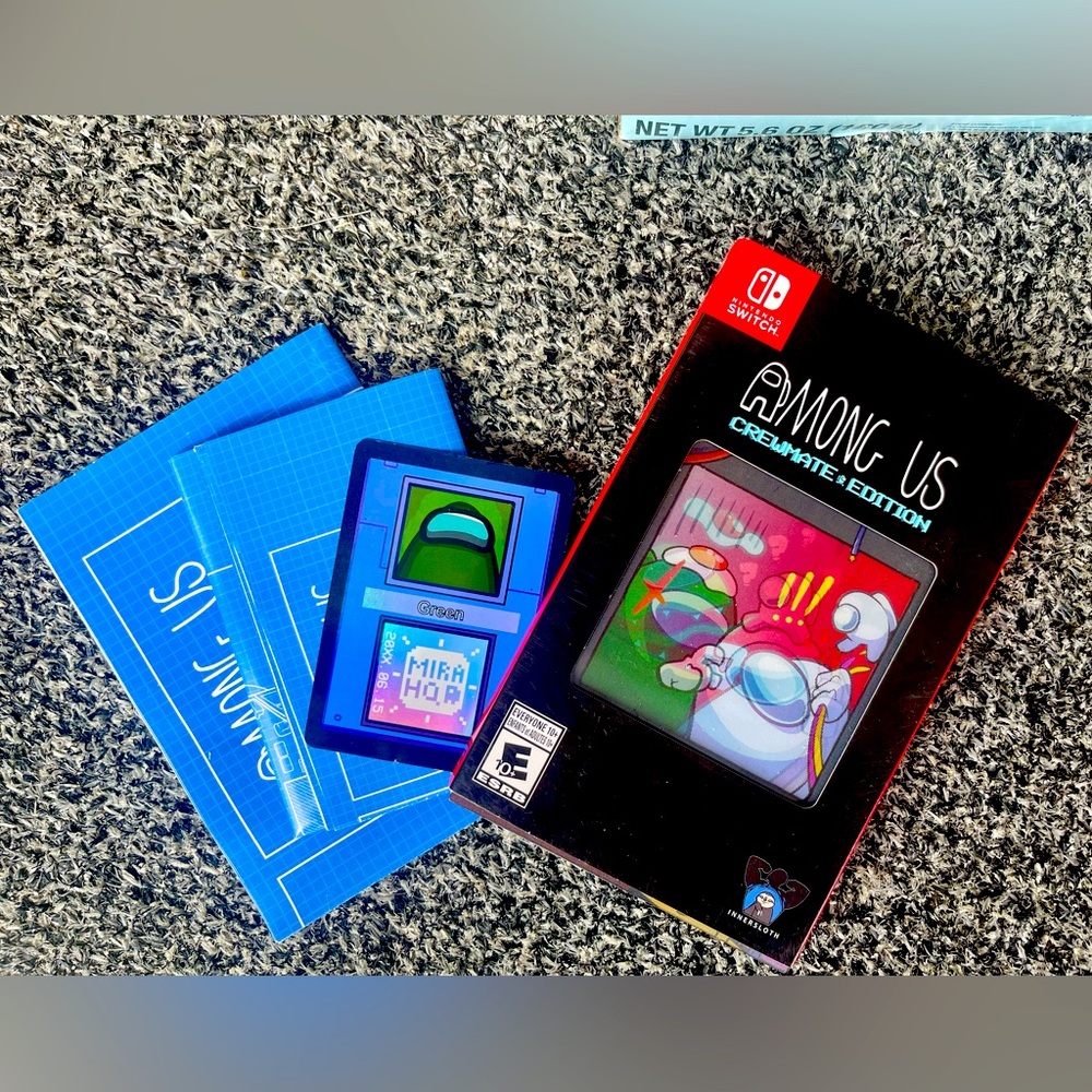 Among Us Nintendo Switch Game W/ card and maps!